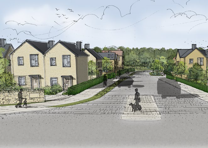 Artists Rendition of Quarry Farm Homes